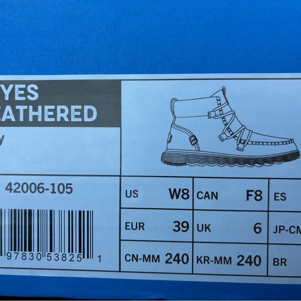Hey Dudes Reyes Heathered Size 8 NWT - Picture 5 of 5